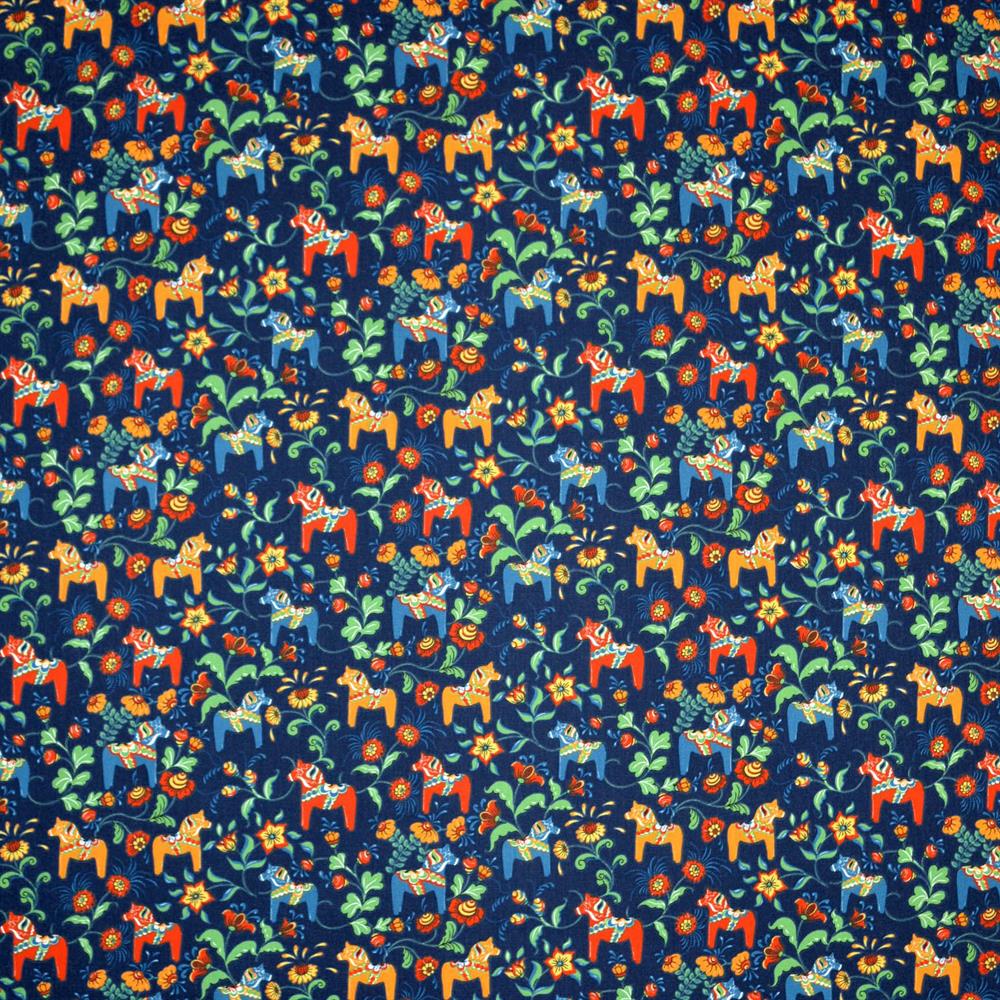 Leksand 迷你面料, 蓝色 Arvidssons Textil