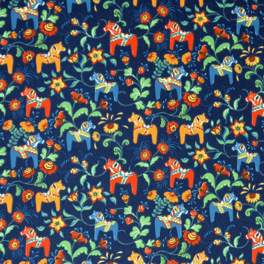 Leksand 迷你面料, 蓝色 Arvidssons Textil
