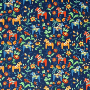 Leksand 迷你面料 - 蓝色 - Arvidssons Textil