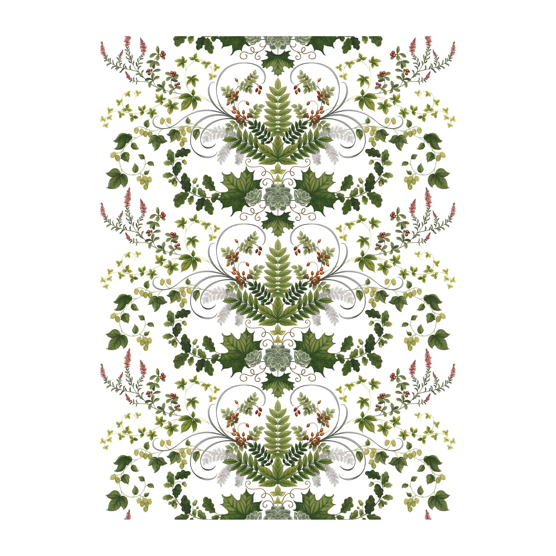 Lövsång oilcloth, 绿色 Arvidssons Textil