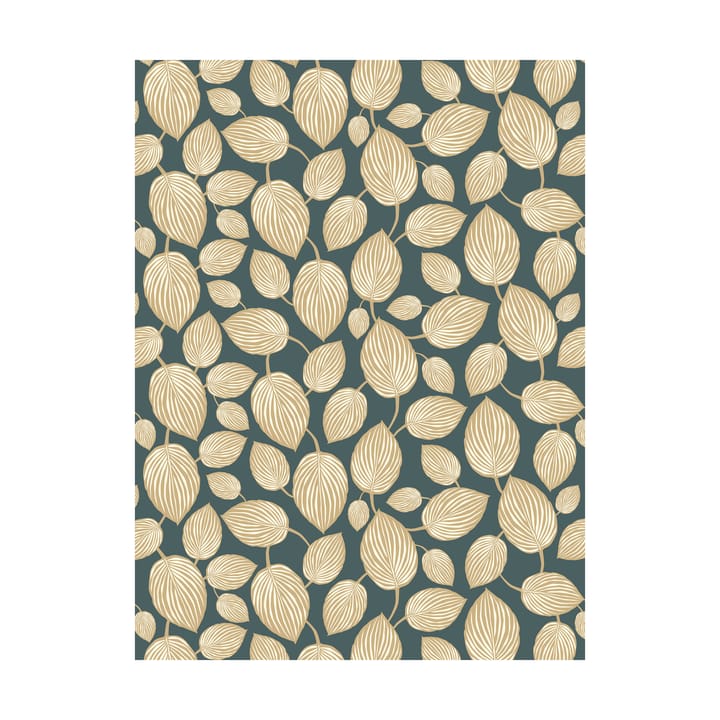 Lyckans blad 纺织品 - Turquoise - Arvidssons Textil