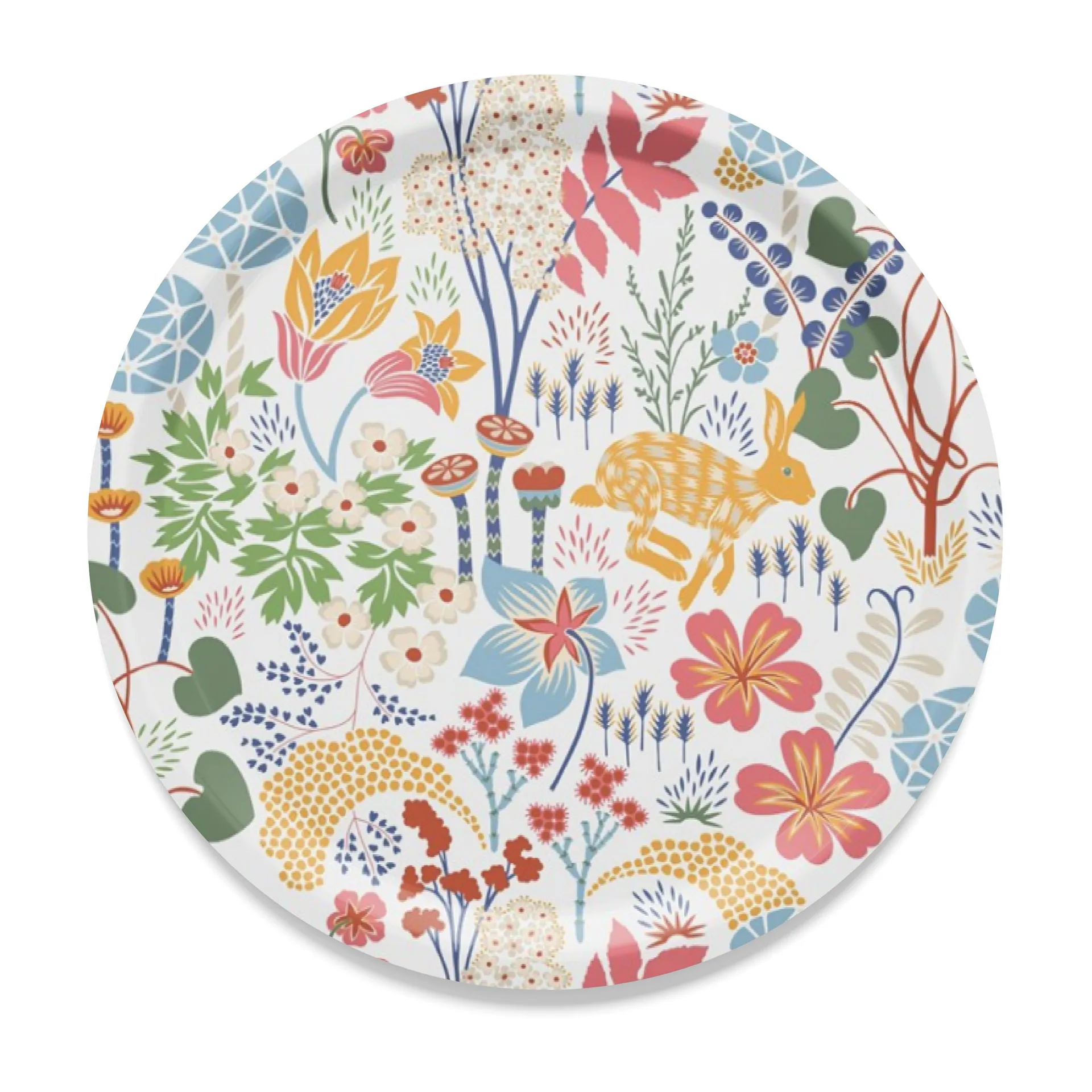 Lyckeflykt 托盘 Ø31 cm, Multi Arvidssons Textil