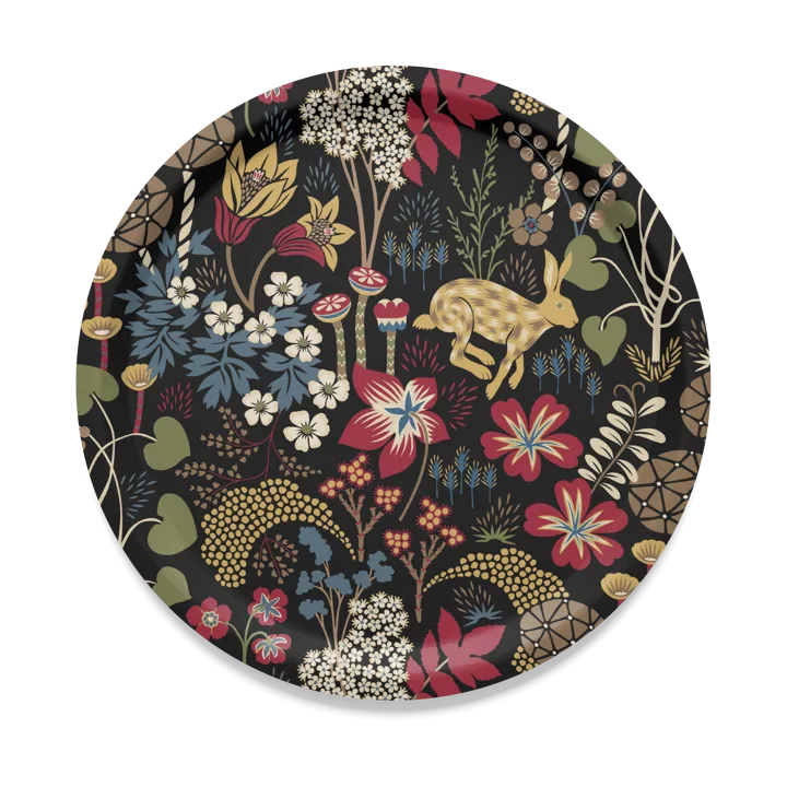 Lyckeflykt 托盘 Ø31cm - 红色_棕色 - Arvidssons Textil