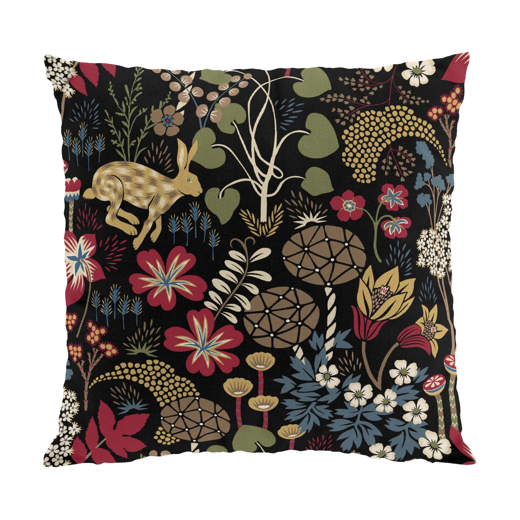 Lyckeflykt 靠枕套 47x47 cm, Red-brown Arvidssons Textil