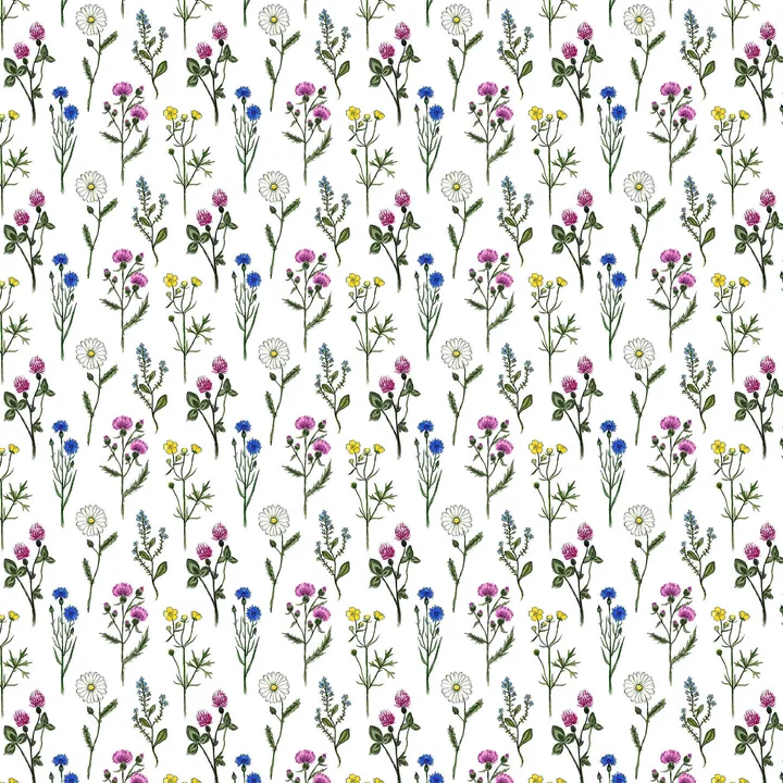 Midsommar 面料 - 多色 - Arvidssons Textil