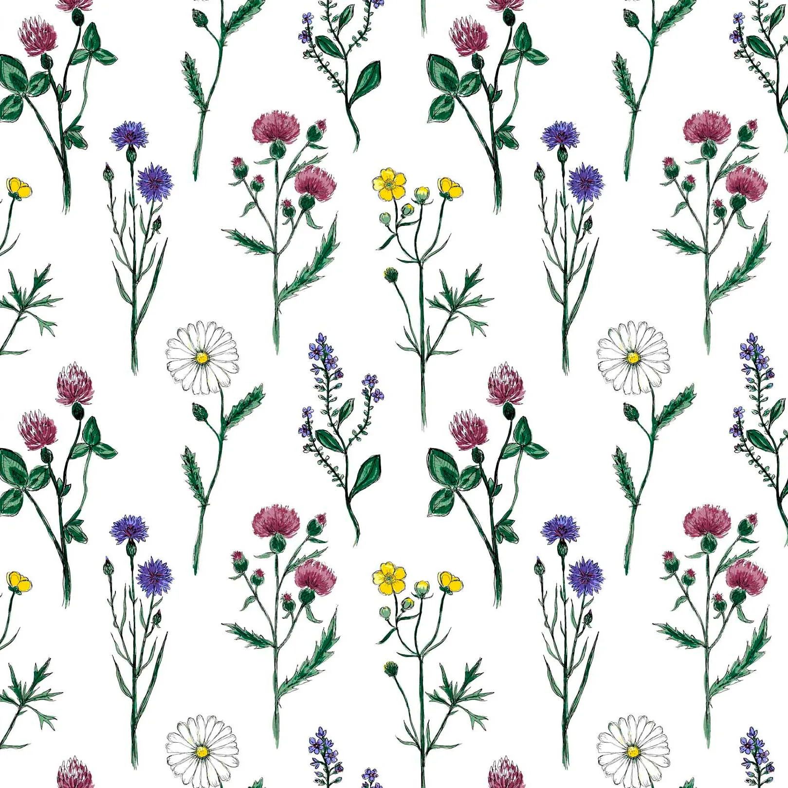 Midsommar 面料, 多色 Arvidssons Textil