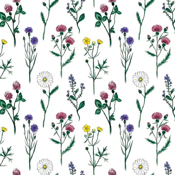 Midsommar 面料 - 多色 - Arvidssons Textil