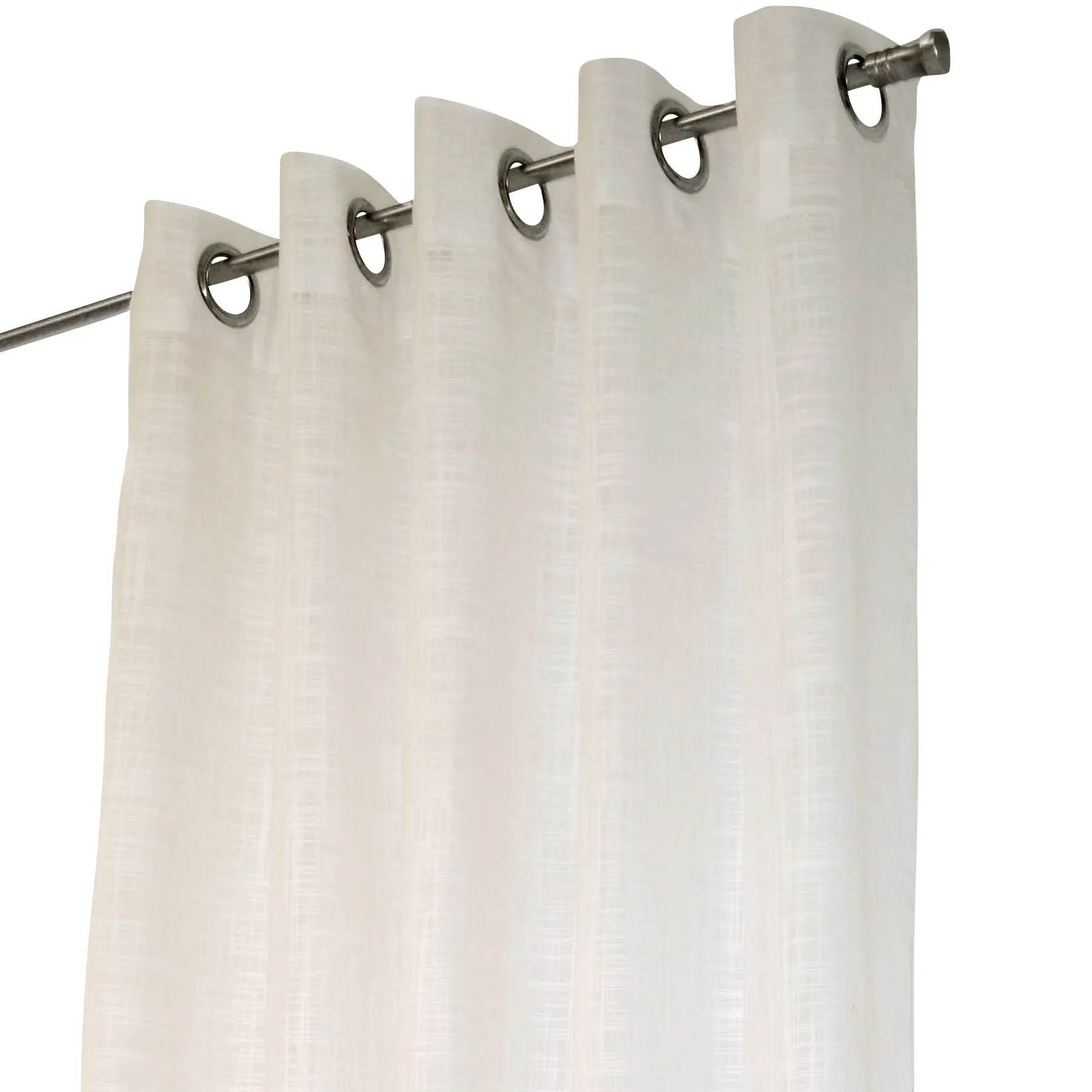 Norrsken curtain with eyelets, creme 白色 Arvidssons Textil