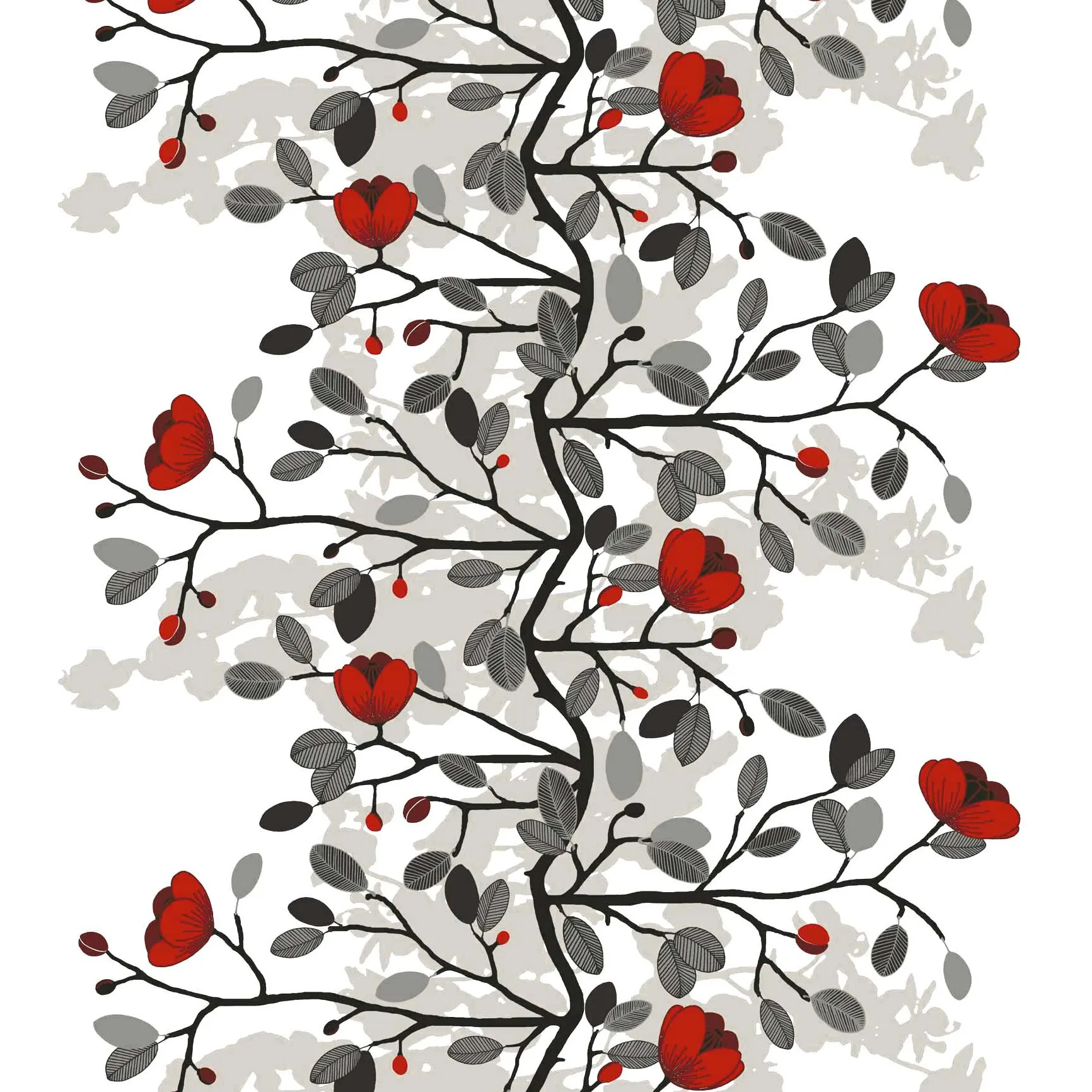 Ofelia 油布, 红色_棕色 Arvidssons Textil