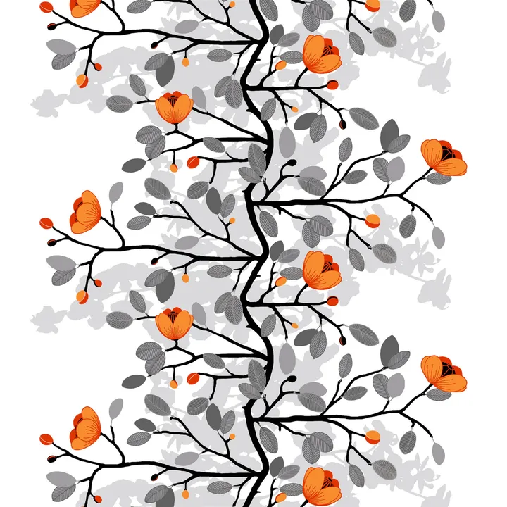 Ofelia 面料 - 橙色 - Arvidssons Textil