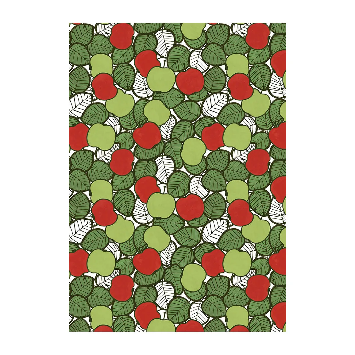 Päppel面料, 绿色红色 Arvidssons Textil