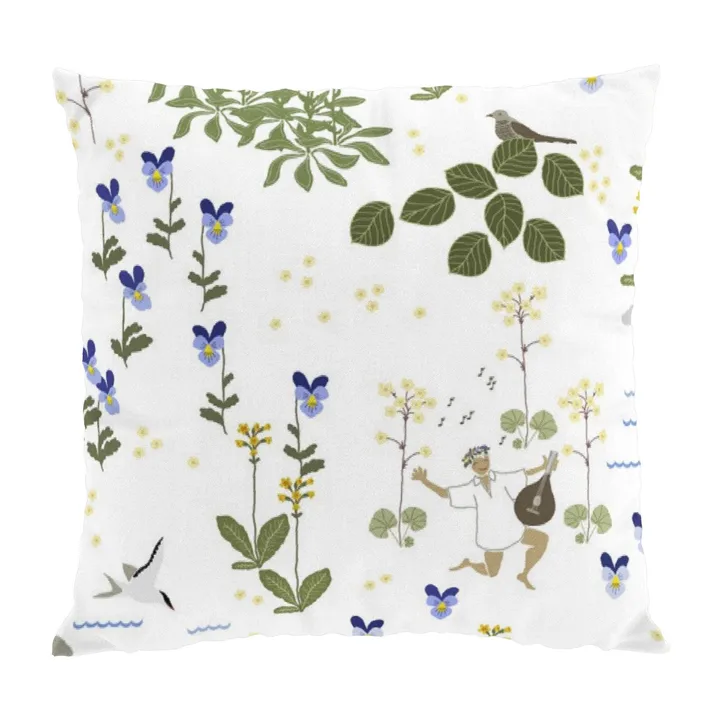 Rönnerdahl枕套47x47cm - 米白色_绿色 - Arvidssons Textil