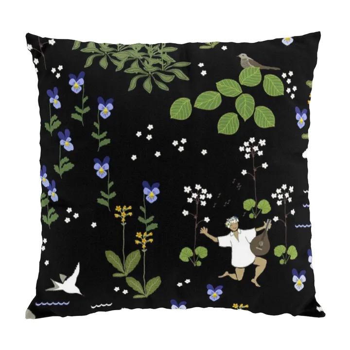 Rönnerdahl枕套47x47cm - 黑色_绿色 - Arvidssons Textil