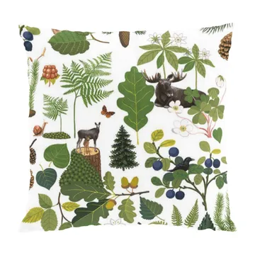 Skogsliv枕套47x47cm - 绿色 - Arvidssons Textil