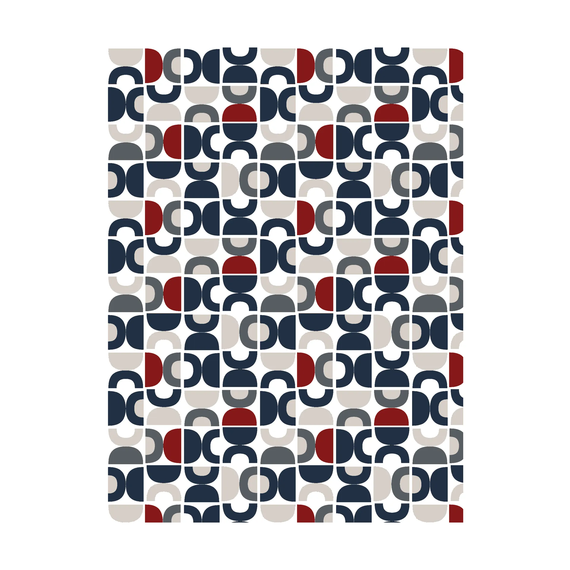 Spiral Dance 纺织品, 蓝色 Arvidssons Textil