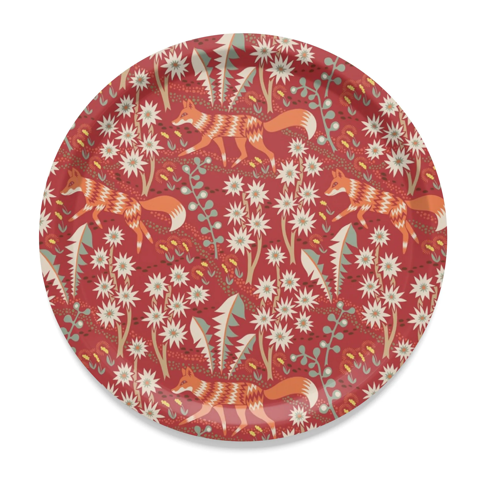 Stjärnspeja 托盘 Ø31cm, 红色 Arvidssons Textil