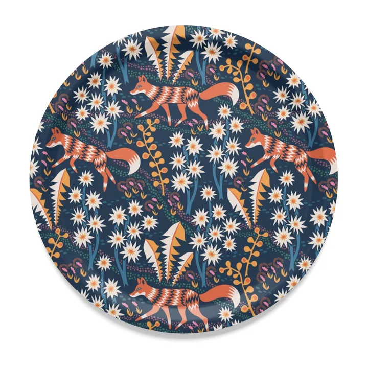 Stjärnspeja 托盘 Ø38cm - 深蓝色 - Arvidssons Textil