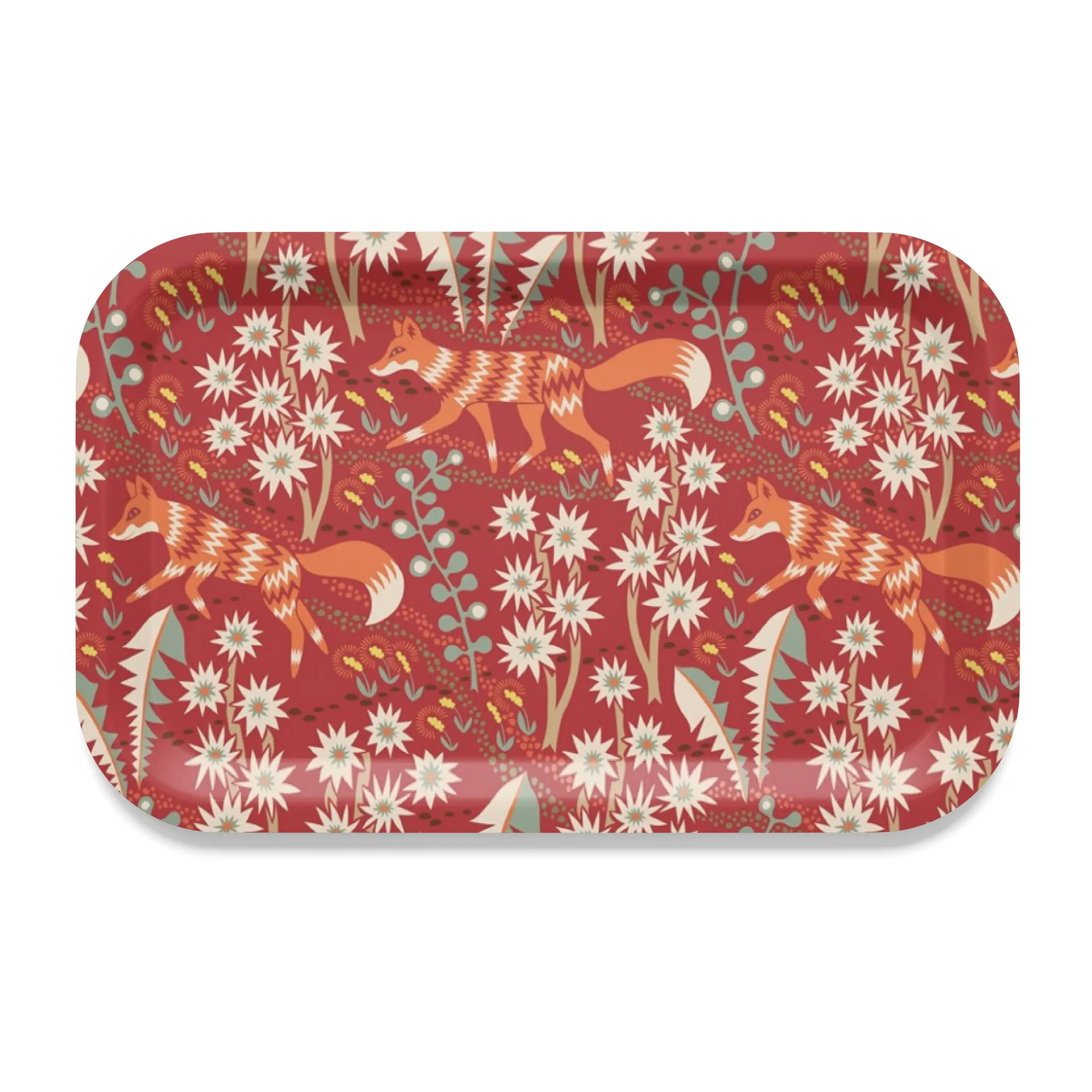 Stjärnspeja tray 21x31 cm, 红色 Arvidssons Textil
