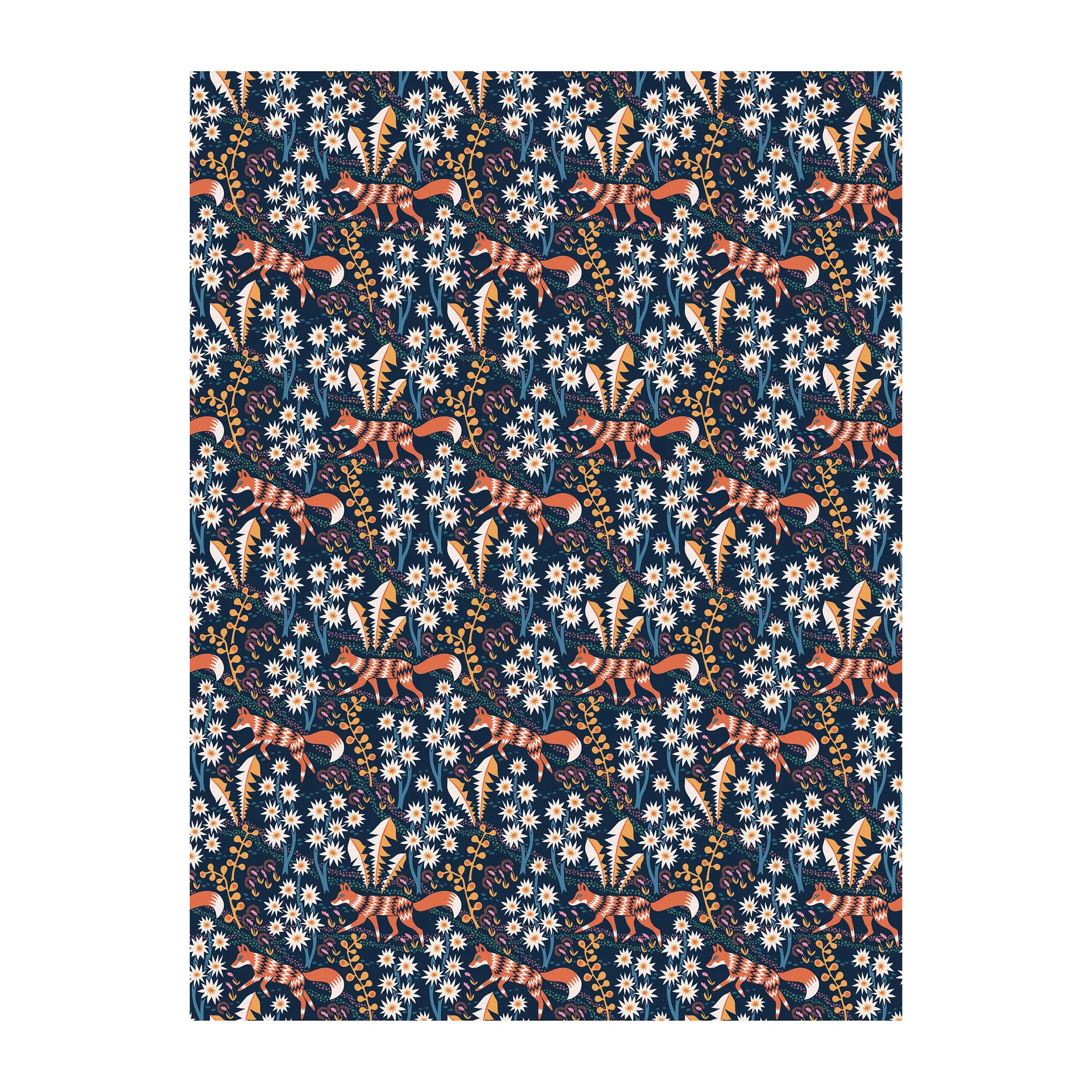 Stjärnspeja面料, 深蓝色 Arvidssons Textil