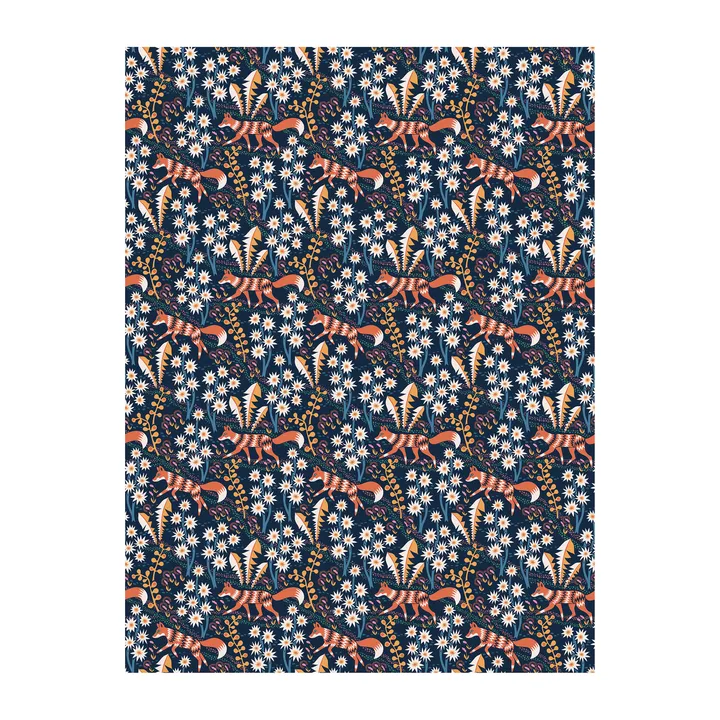 Stjärnspeja面料 - 深蓝色 - Arvidssons Textil