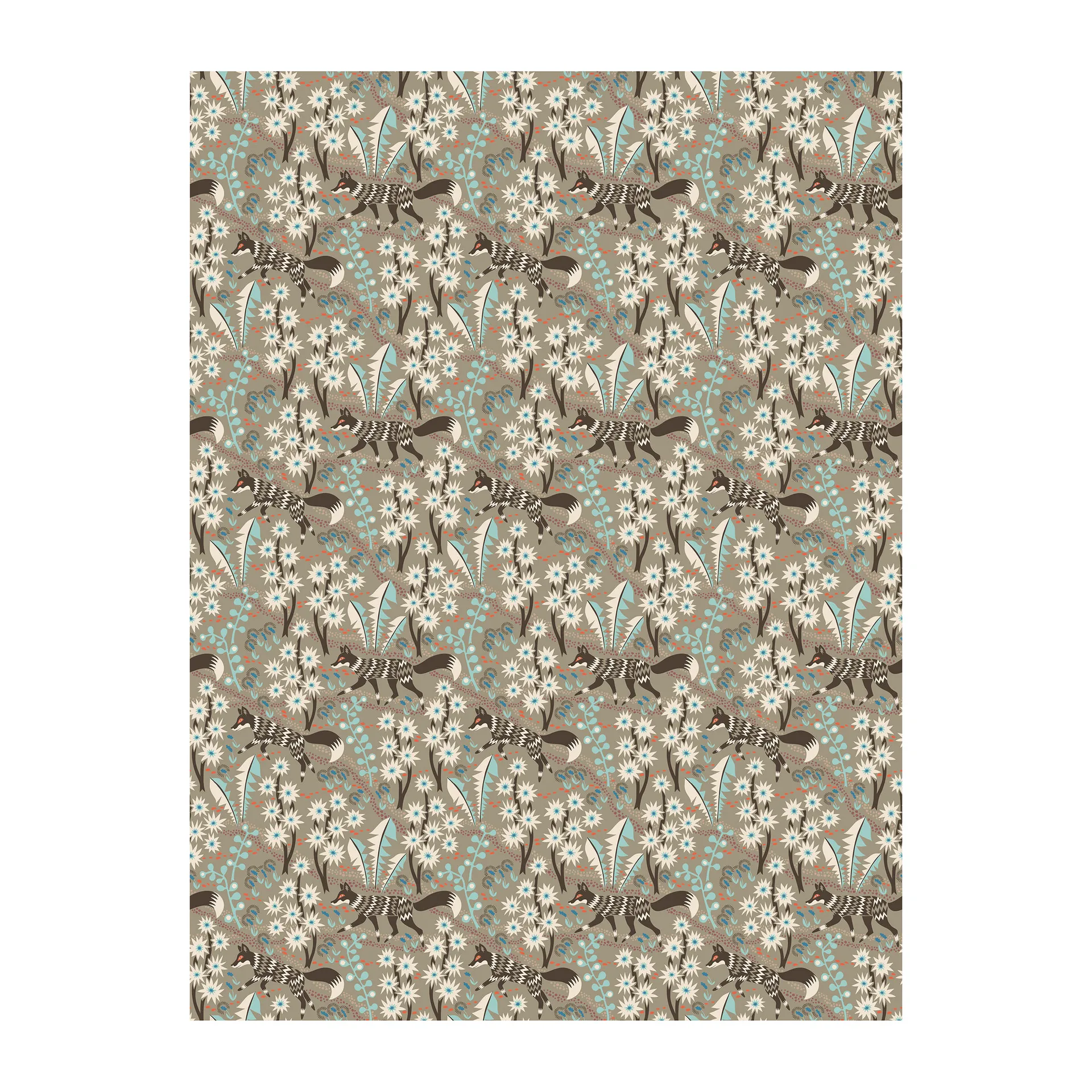 Stjärnspeja油布, 棕色 Arvidssons Textil