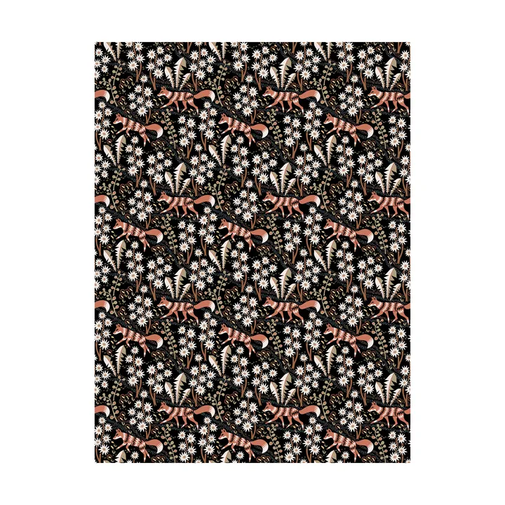 Stjärnspeja油布 - 黑色锈色 - Arvidssons Textil