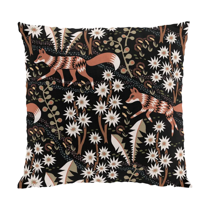 Stjärnspeja靠垫套47x47cm - 黑色锈色 - Arvidssons Textil