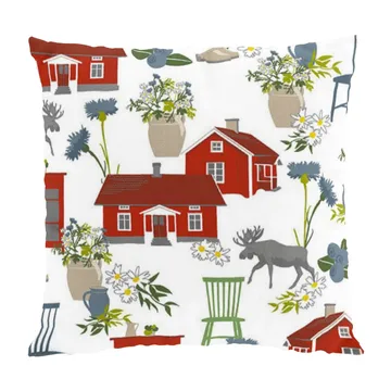 Strövtåg枕套47x47cm - 红色 - Arvidssons Textil