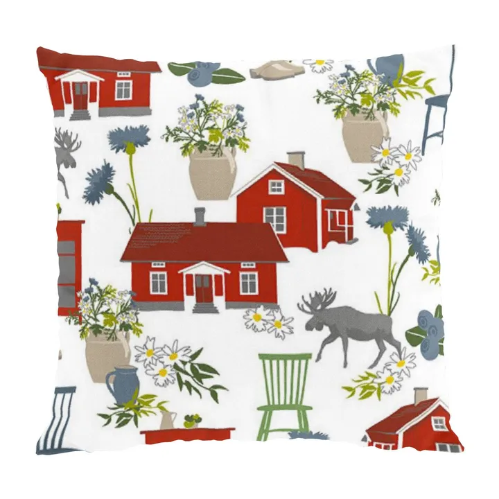 Strövtåg枕套47x47cm - 红色 - Arvidssons Textil