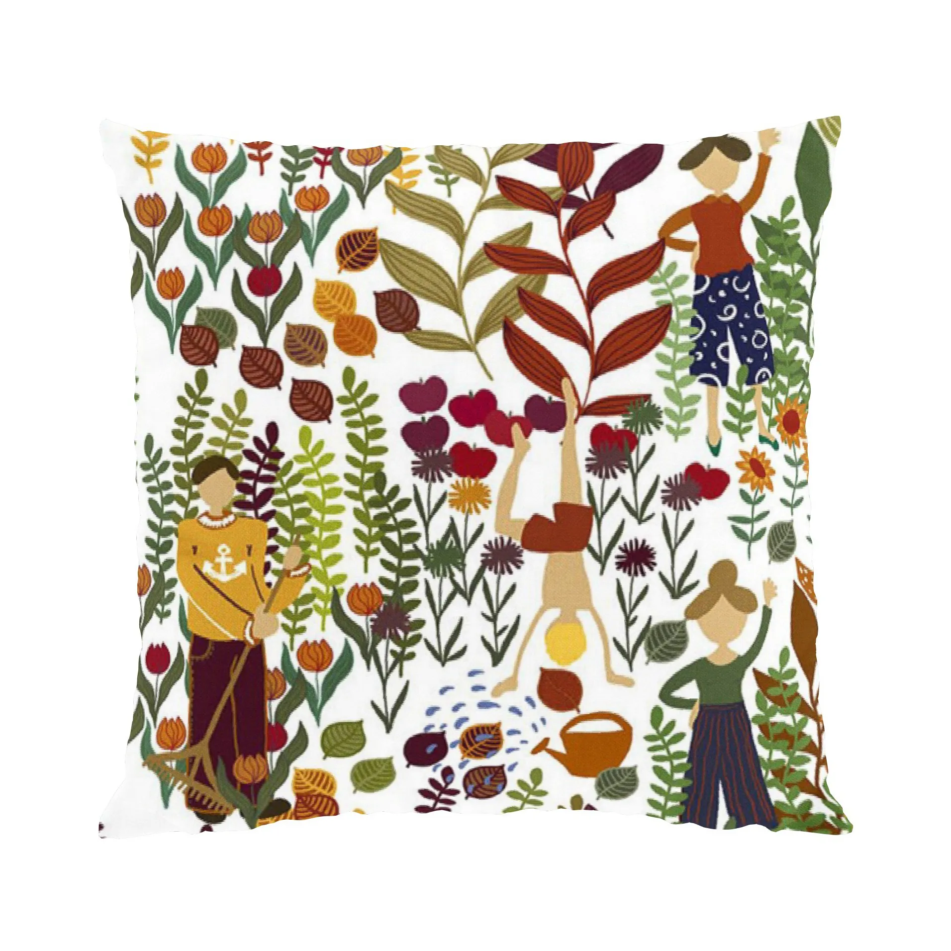 Trädgård 靠枕套 47x47 cm, rust Arvidssons Textil