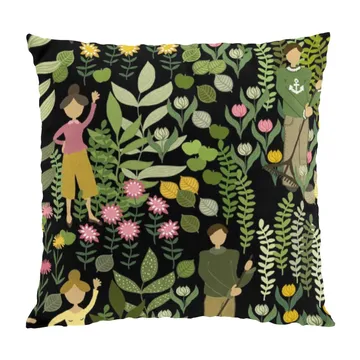 Trädgård 靠垫套47x47cm - 黑色_绿色 - Arvidssons Textil