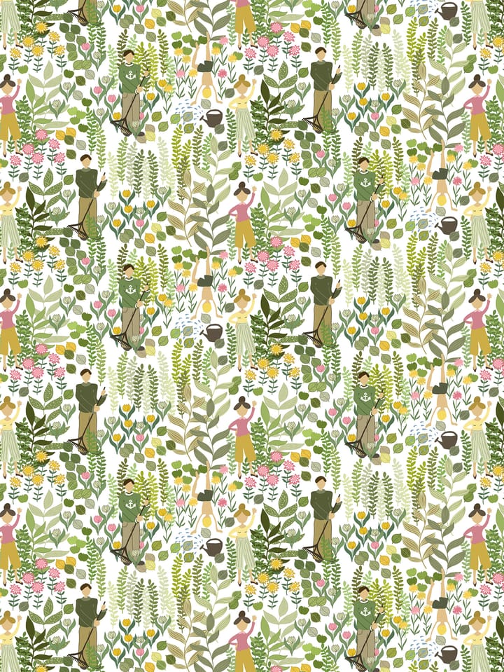 Trädgård oilcloth - 绿色 - Arvidssons Textil