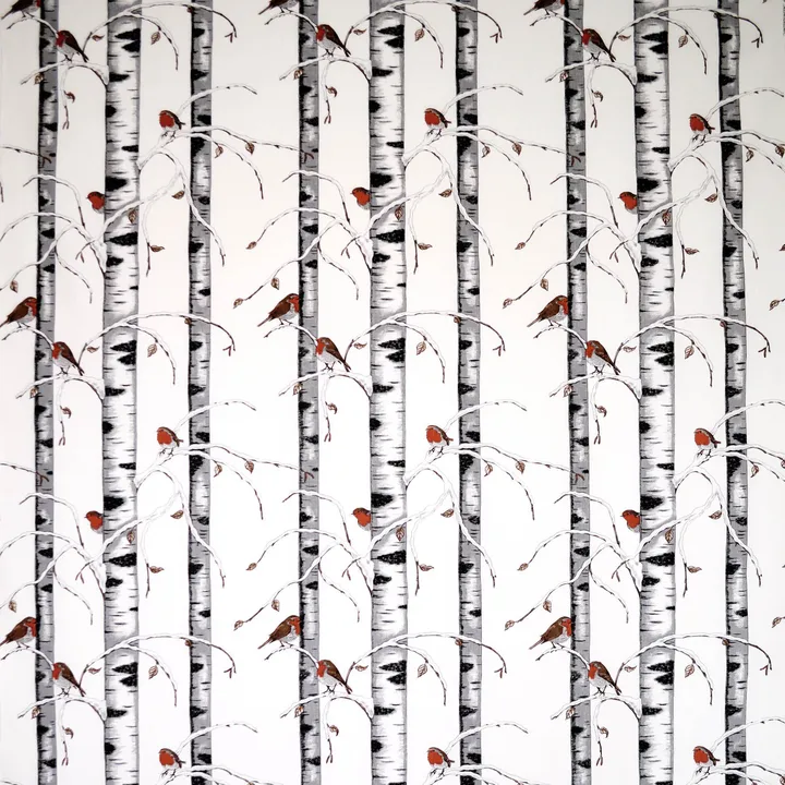 Vinterdungen 面料 - 白色 - Arvidssons Textil