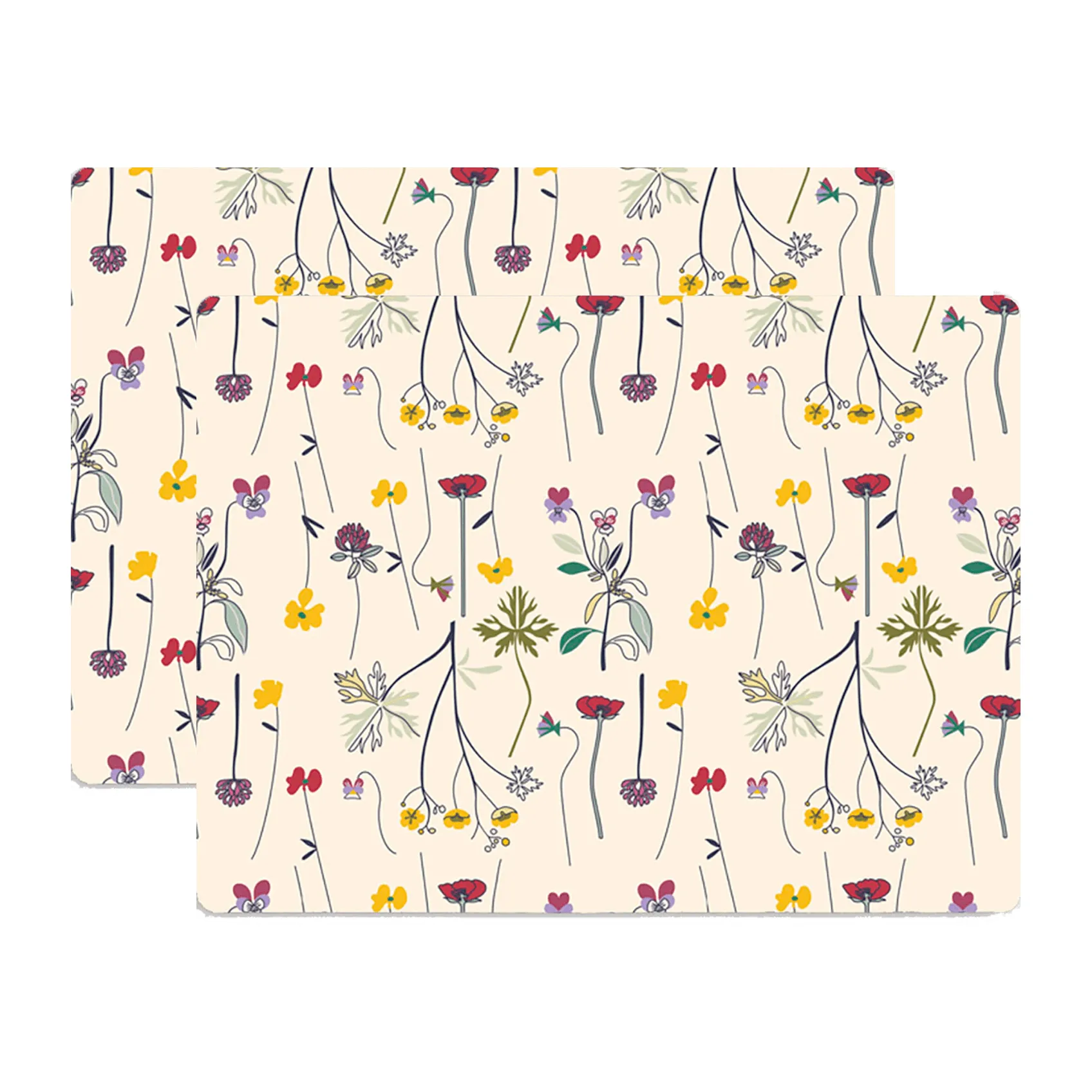 Herbarium 餐垫 30x40 cm 两件套装, Off-white Åry Home
