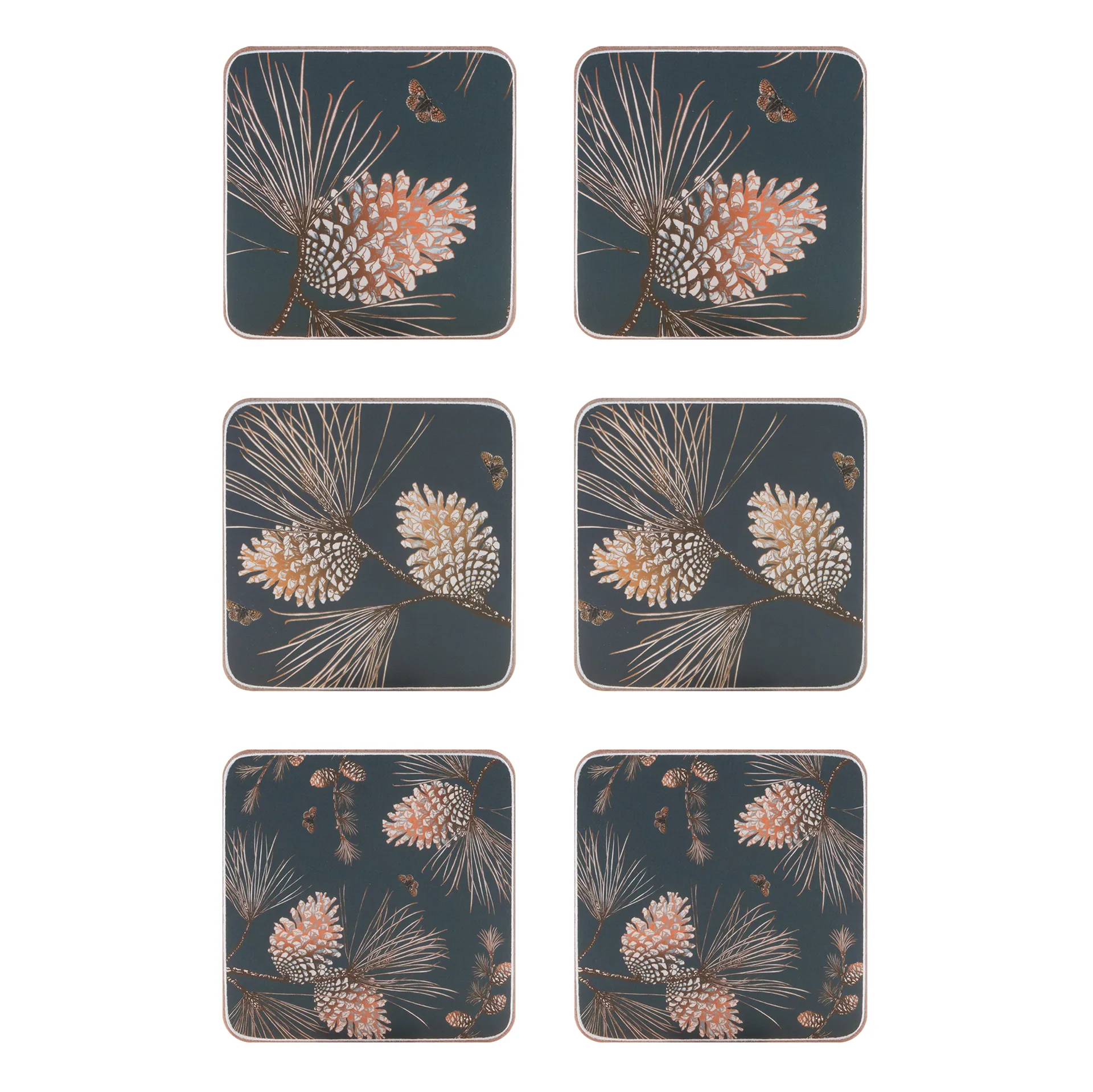 Pine Cone coaster 六件套装, thunder Åry Home