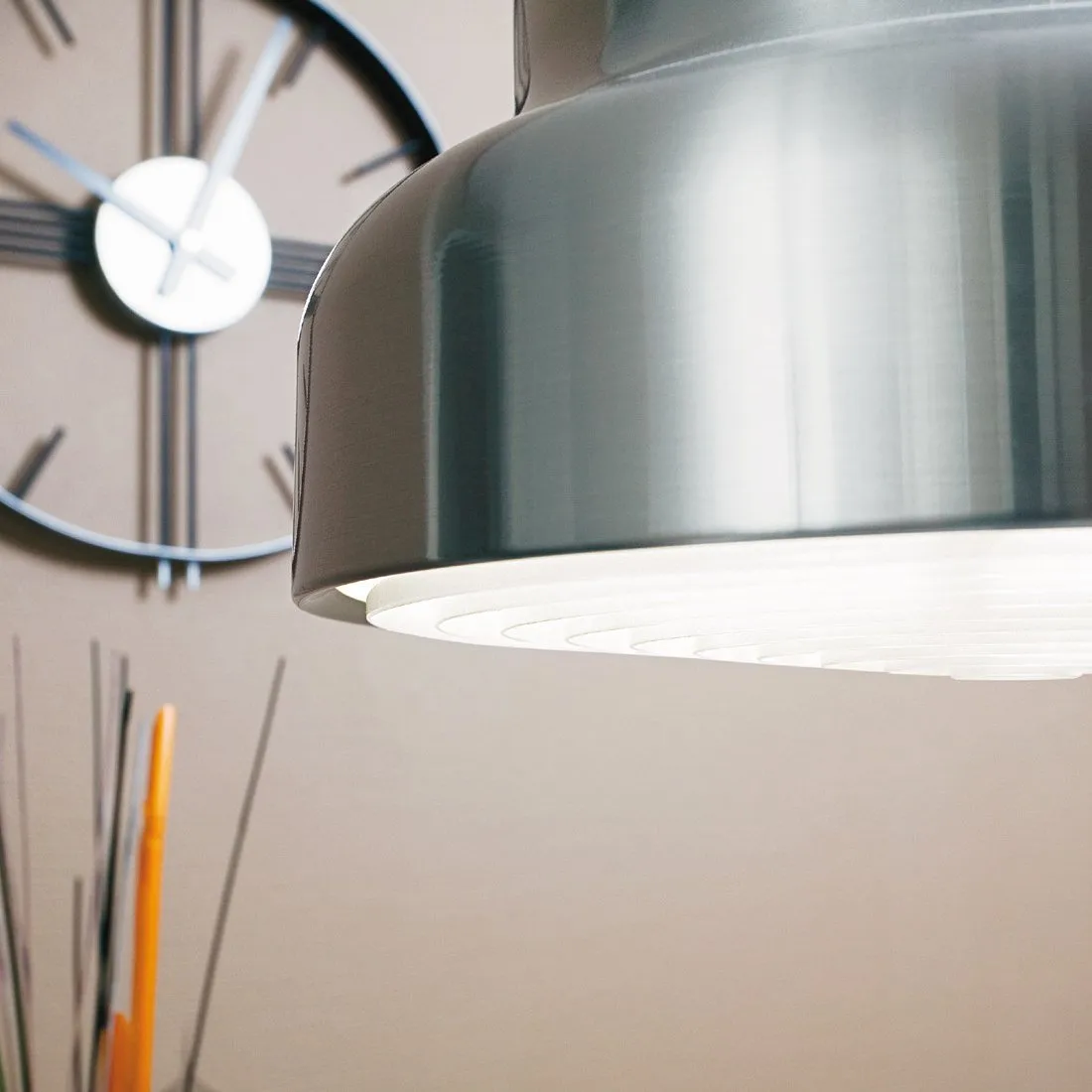 Bumling 灯 400 mm, brushed aluminium Ateljé Lyktan