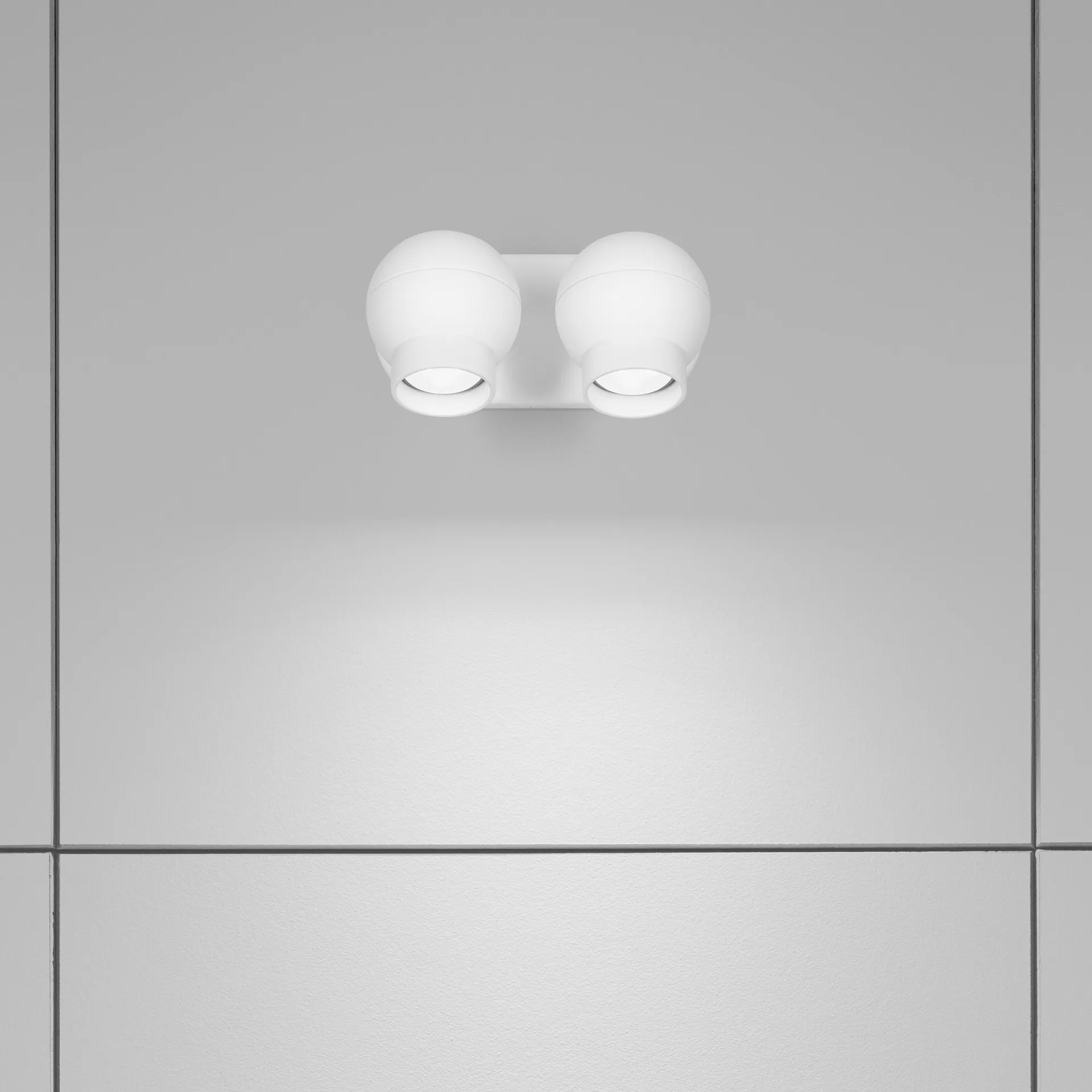 Ogle mini twin 壁灯, 白色 Ateljé Lyktan