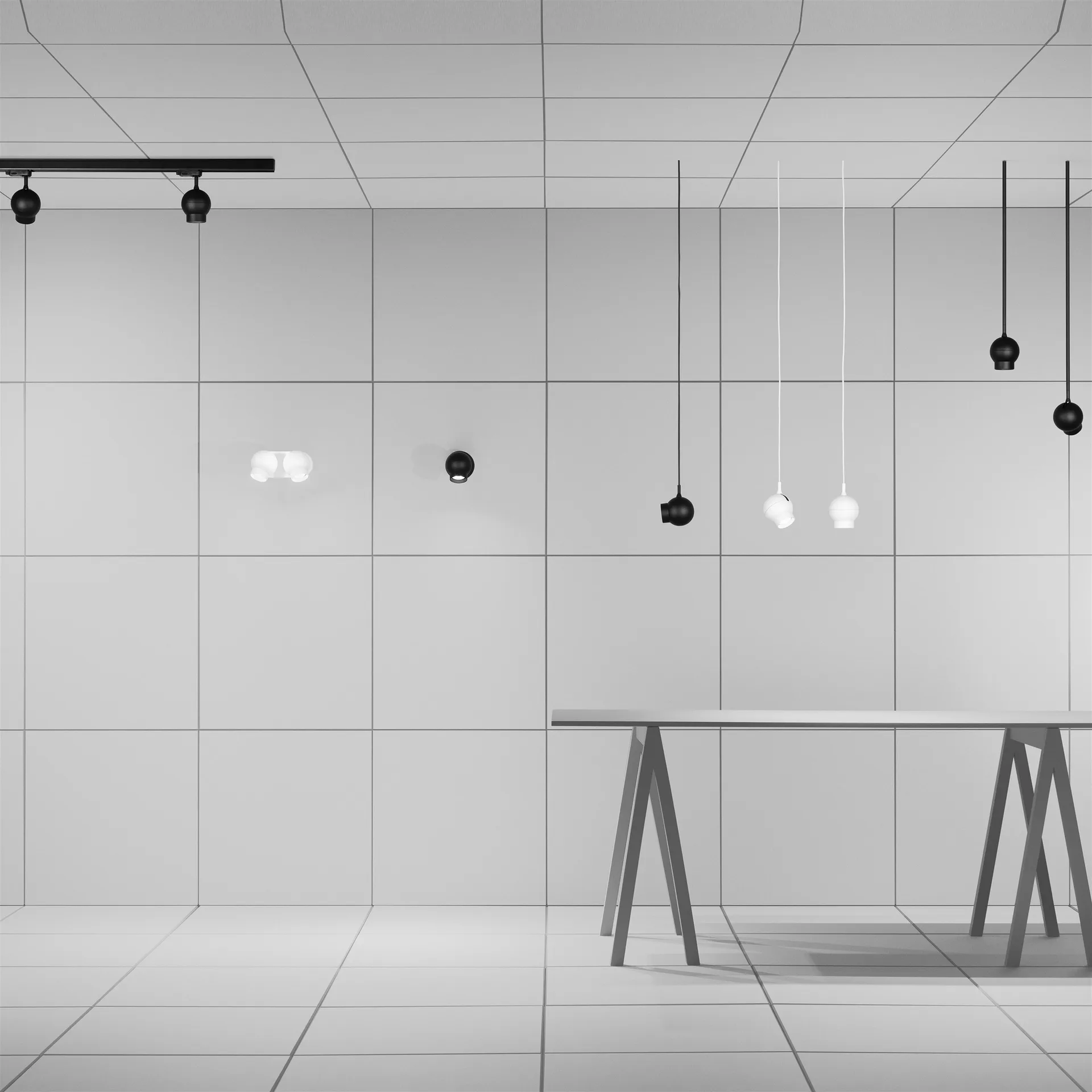 Ogle mini 壁灯, 黑色 Ateljé Lyktan