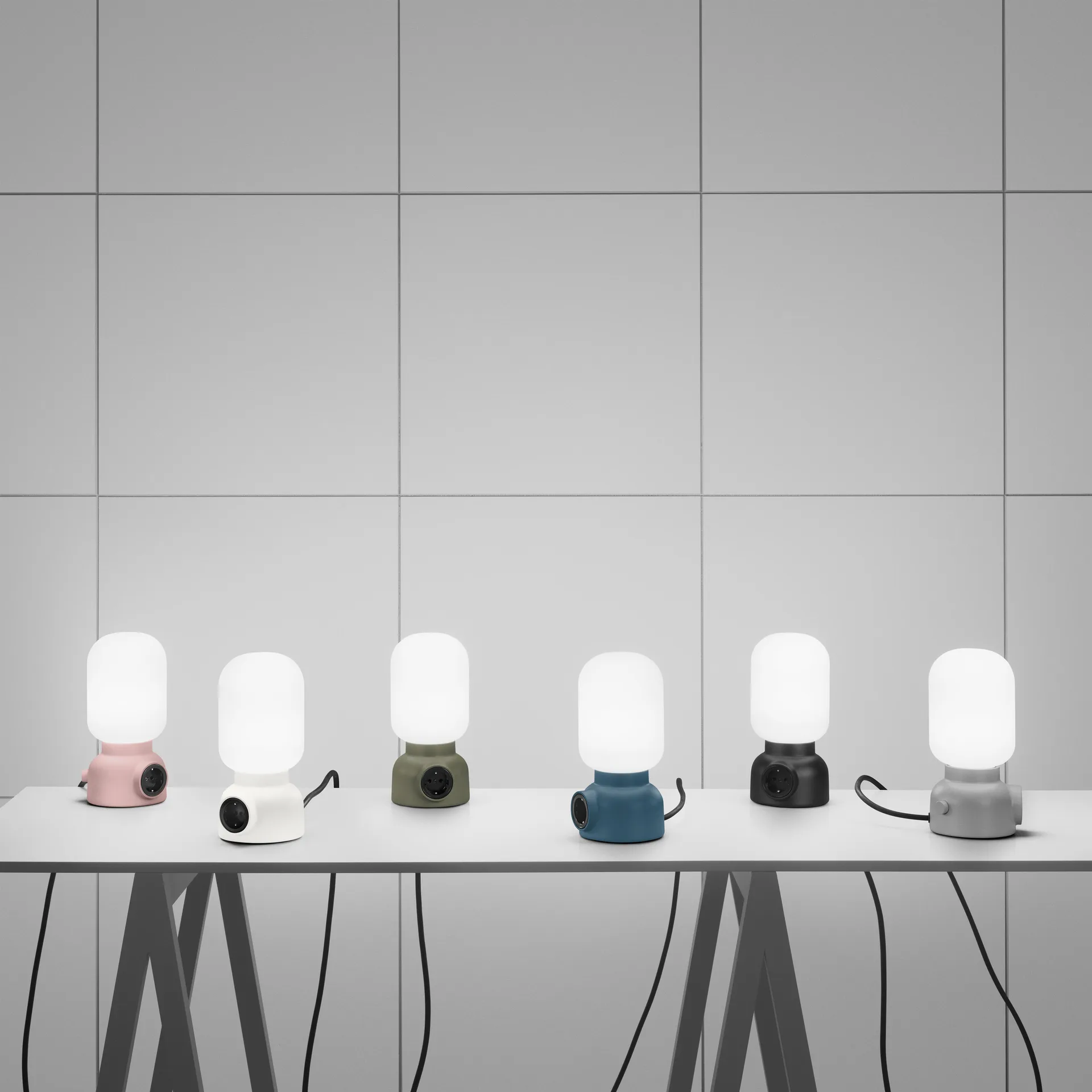 Plug灯, 粉绿色 Ateljé Lyktan