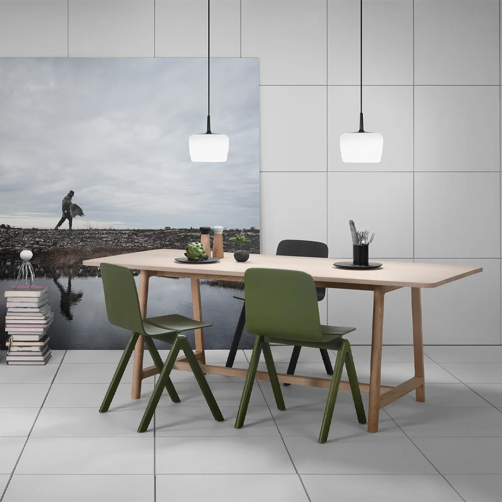 Riff 碗  吊灯, 黑色, medium, led Ateljé Lyktan