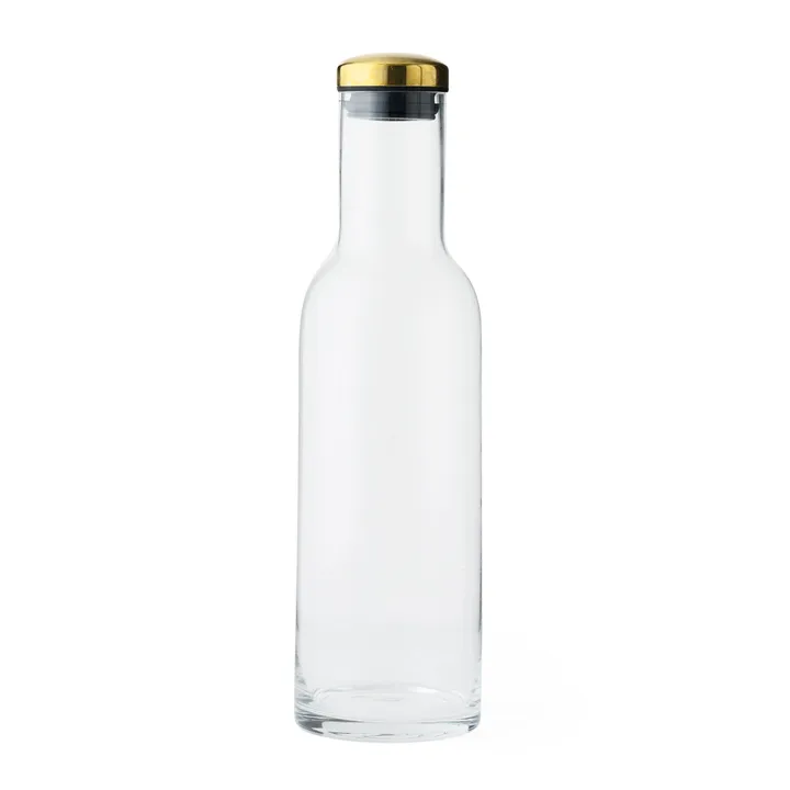 瓶式冷水壶1L - 玻璃_黄铜色 - Audo Copenhagen