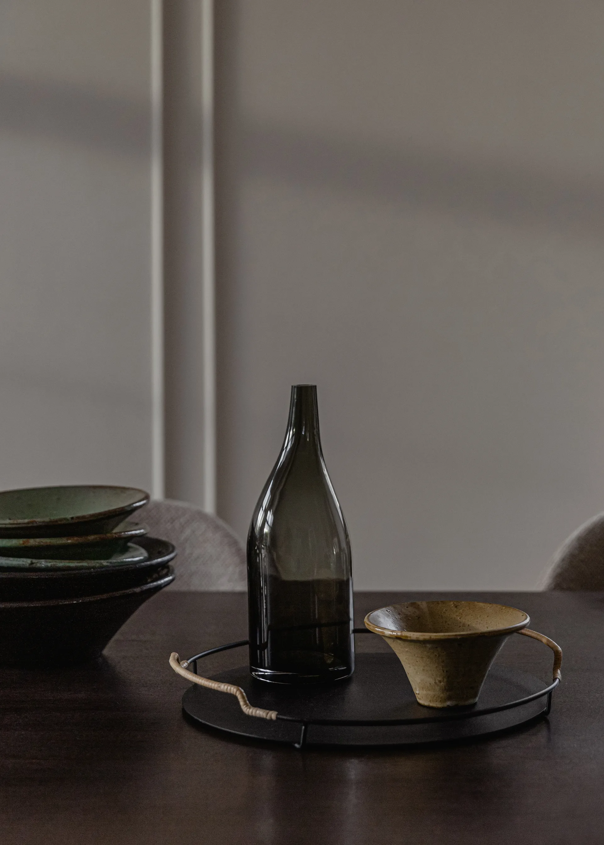 Balcony 托盘 Ø36.5 cm, 黑色 Audo Copenhagen