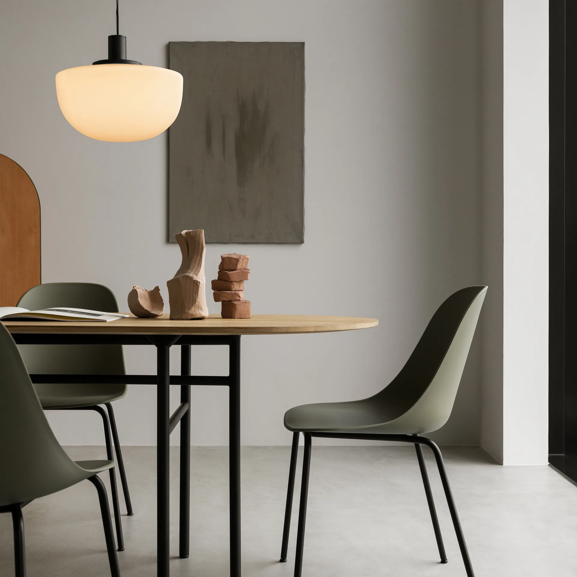 Bank 吊灯, 乳白色 Audo Copenhagen