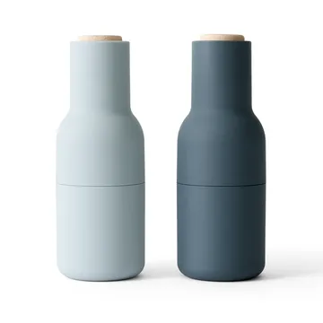 Bottle Grinder 香料研磨器 2个装 - 蓝色系_山毛榉木盖 - Audo Copenhagen