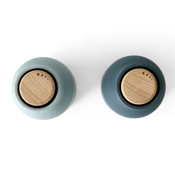 Bottle Grinder 香料研磨器 2个装 - 蓝色系_山毛榉木盖 - Audo Copenhagen
