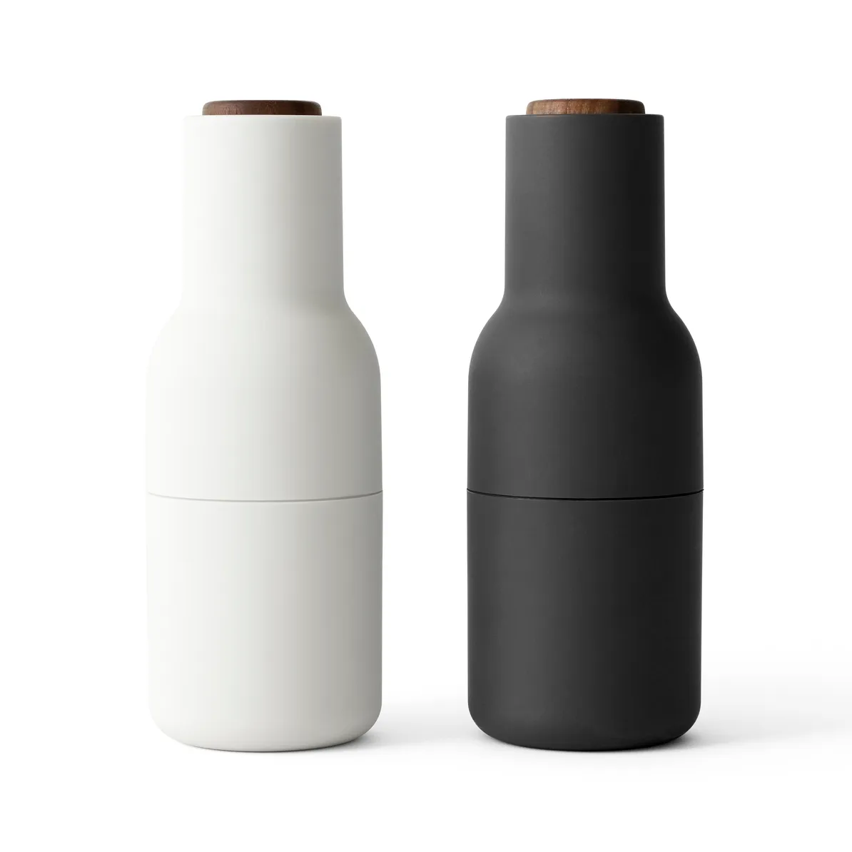 Bottle Grinder 香料研磨器 2个装, 梣木碳色_胡桃木盖 Audo Copenhagen