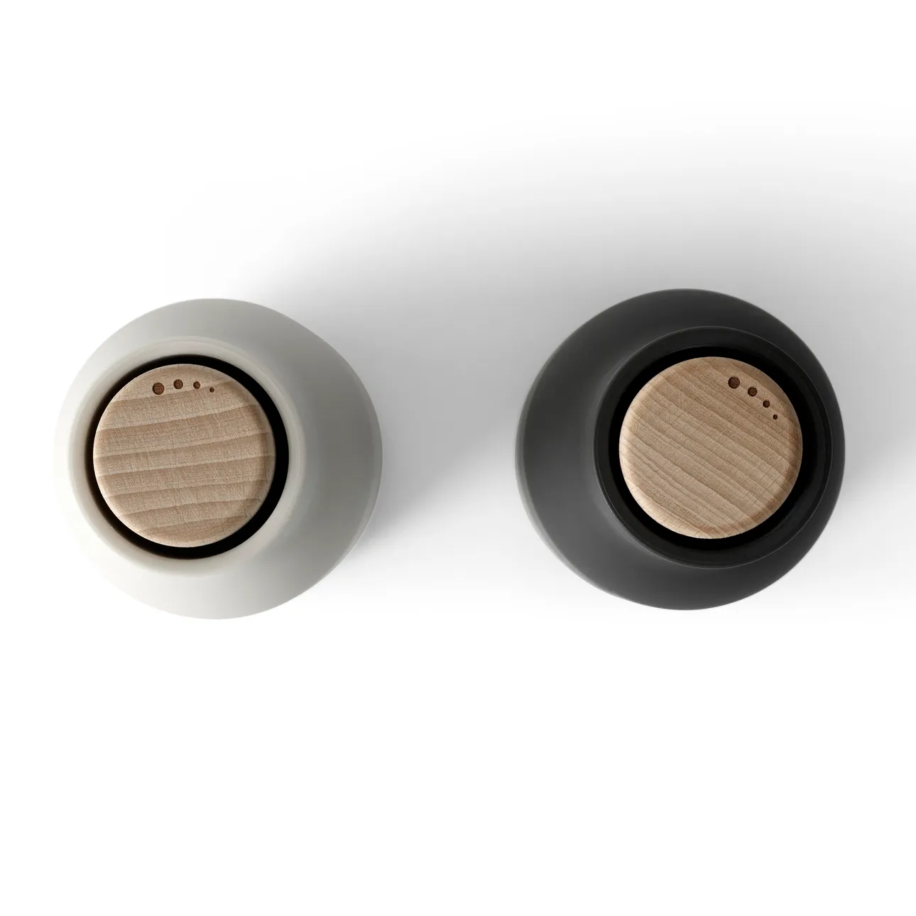 Bottle Grinder 香料研磨器 2个装, 梣木碳色_山毛榉木盖 Audo Copenhagen