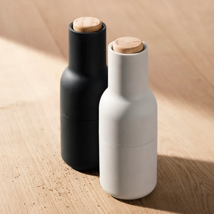 Bottle Grinder 香料研磨器 2个装, 梣木碳色_山毛榉木盖 Audo Copenhagen