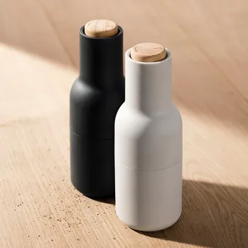 Bottle Grinder 香料研磨器 2个装 - 梣木碳色_山毛榉木盖 - Audo Copenhagen