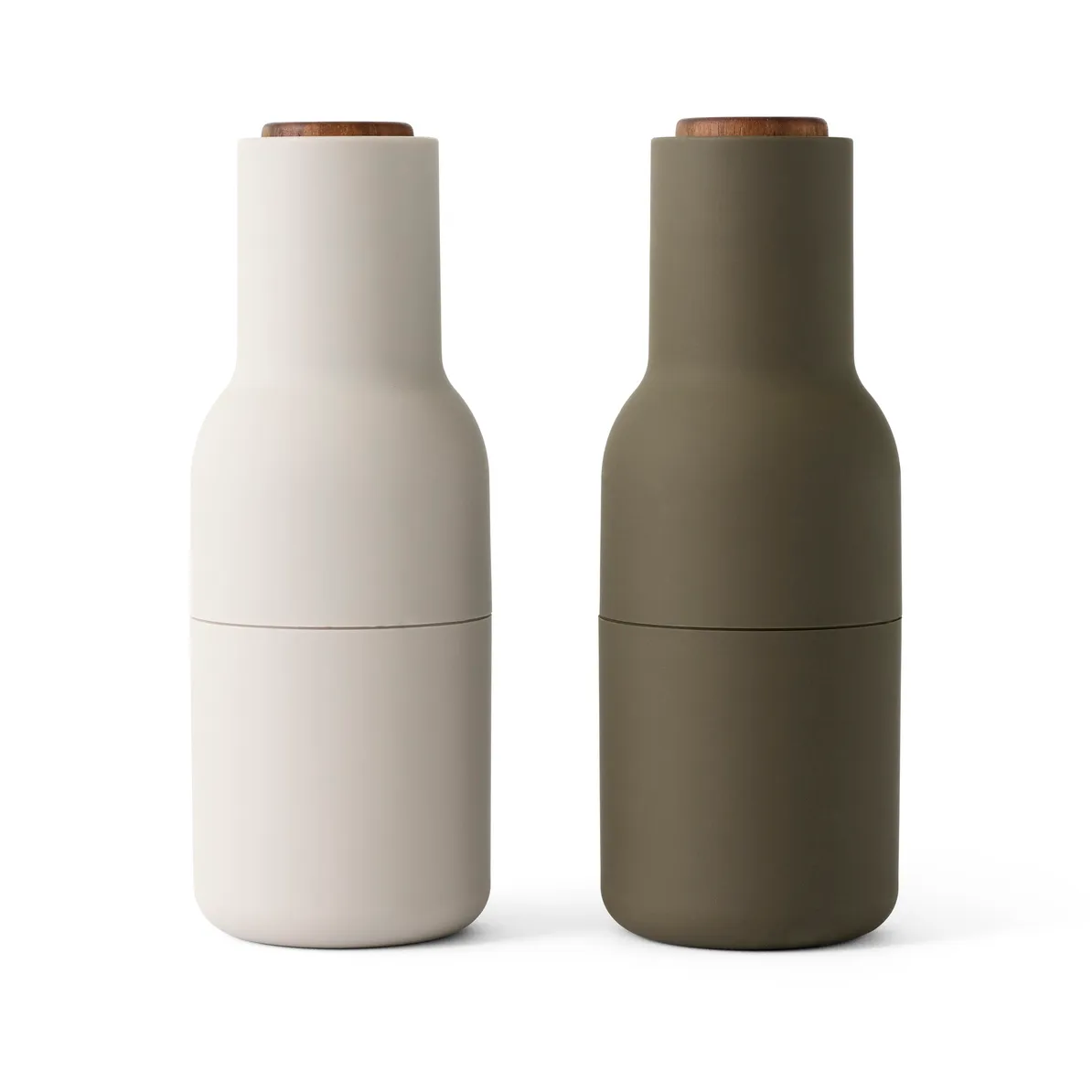 Bottle Grinder 香料研磨器 2个装, 狩猎绿_米色_胡桃木 Audo Copenhagen